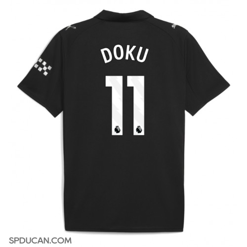 Muški Nogometni Dres Manchester City Jeremy Doku #11 Gostujuci 2025-26 Kratak Rukav
